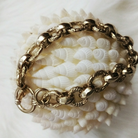 Vintage Jewelry - Vintage Gold Chain Link Bracelet